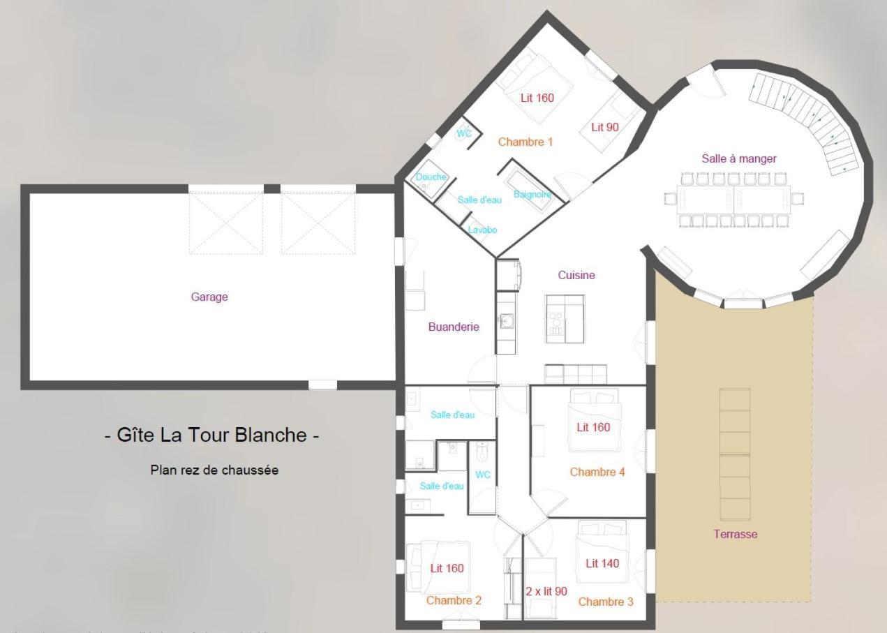 Splendide La Tour Blanche 12min Du Puy Du Fou Holiday home